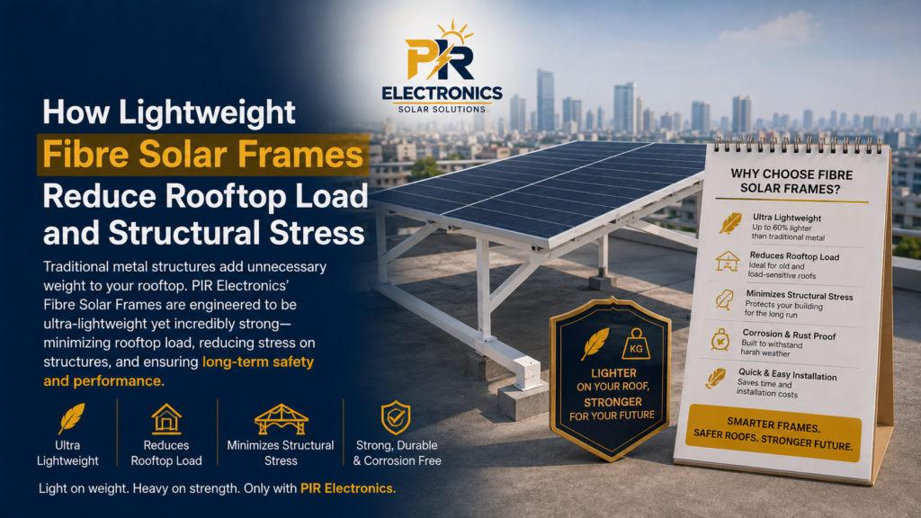 Lightweight Fibre Solar Frames