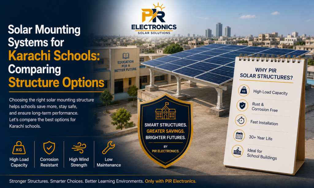 solar mounting systems for Karachi schools