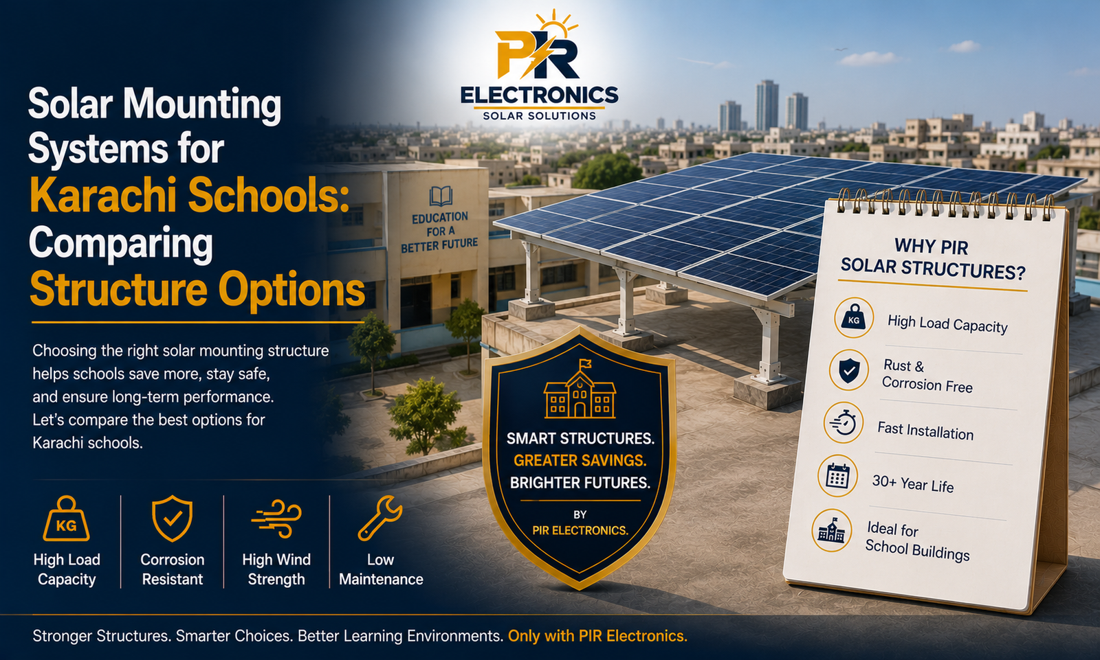 Solar Mounting Systems for Karachi Schools: Comparing Structure Options