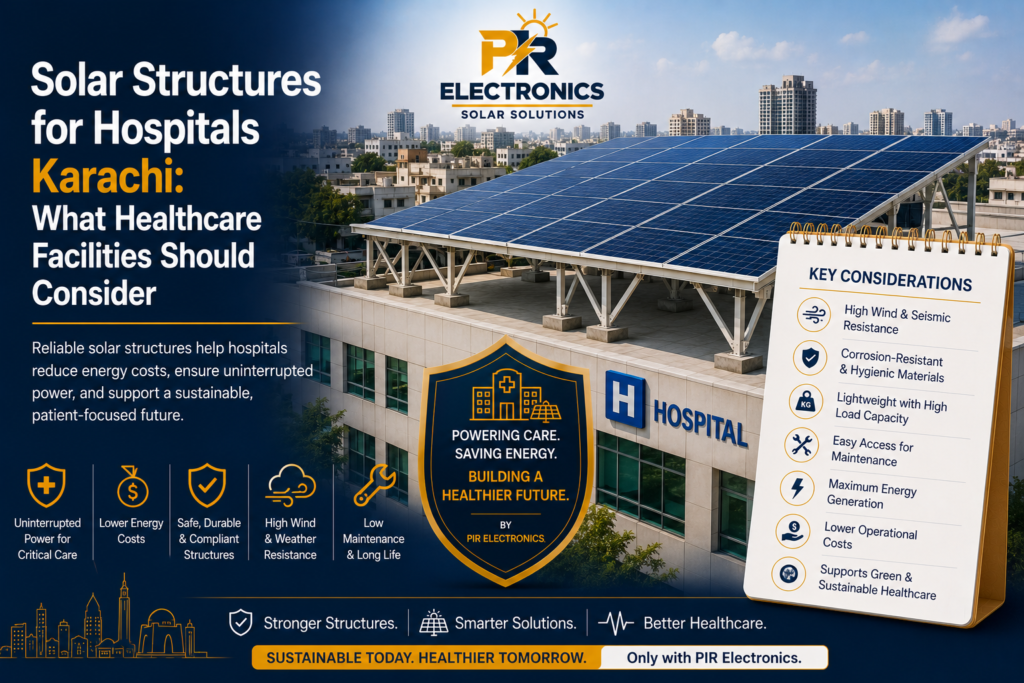 solar structures for hospitals Karachi