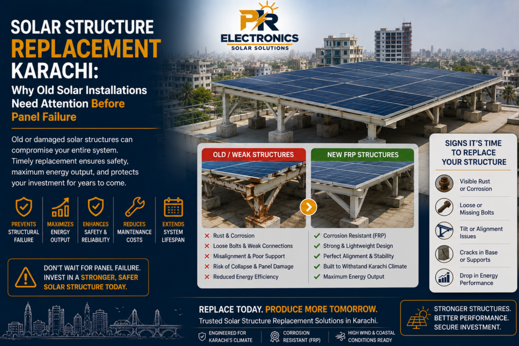 solar structure replacement Karachi