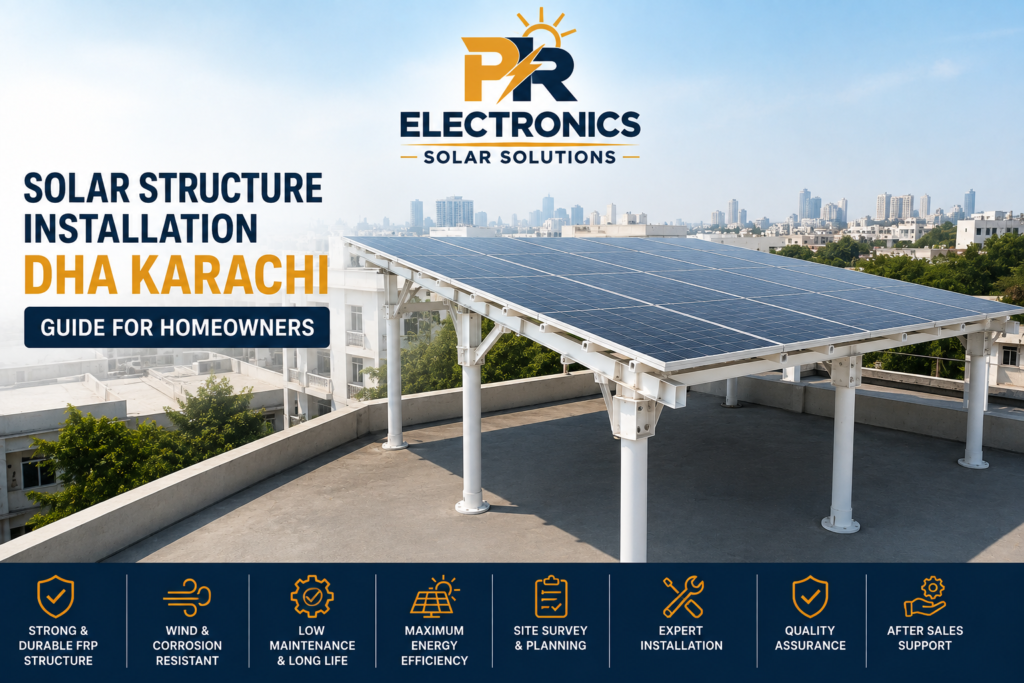 solar structure in DHA Karachi