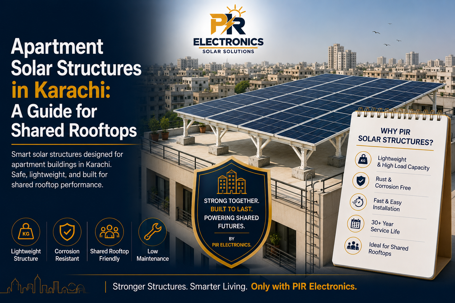Apartment Solar Structures in Karachi: A Guide for Shared Rooftops