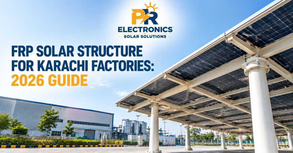 FRP Solar Structure for Karachi Factories