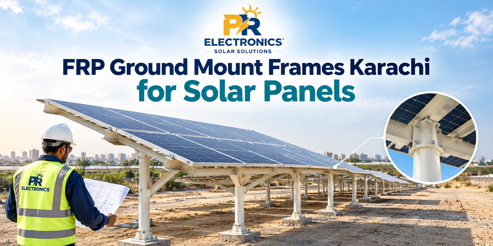 FRP Ground Mount Frames Karachi for Solar Panels